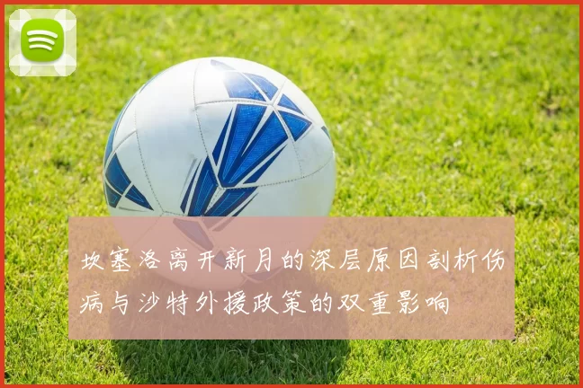坎塞洛离开新月的深层原因剖析伤病与沙特外援政策的双重影响
